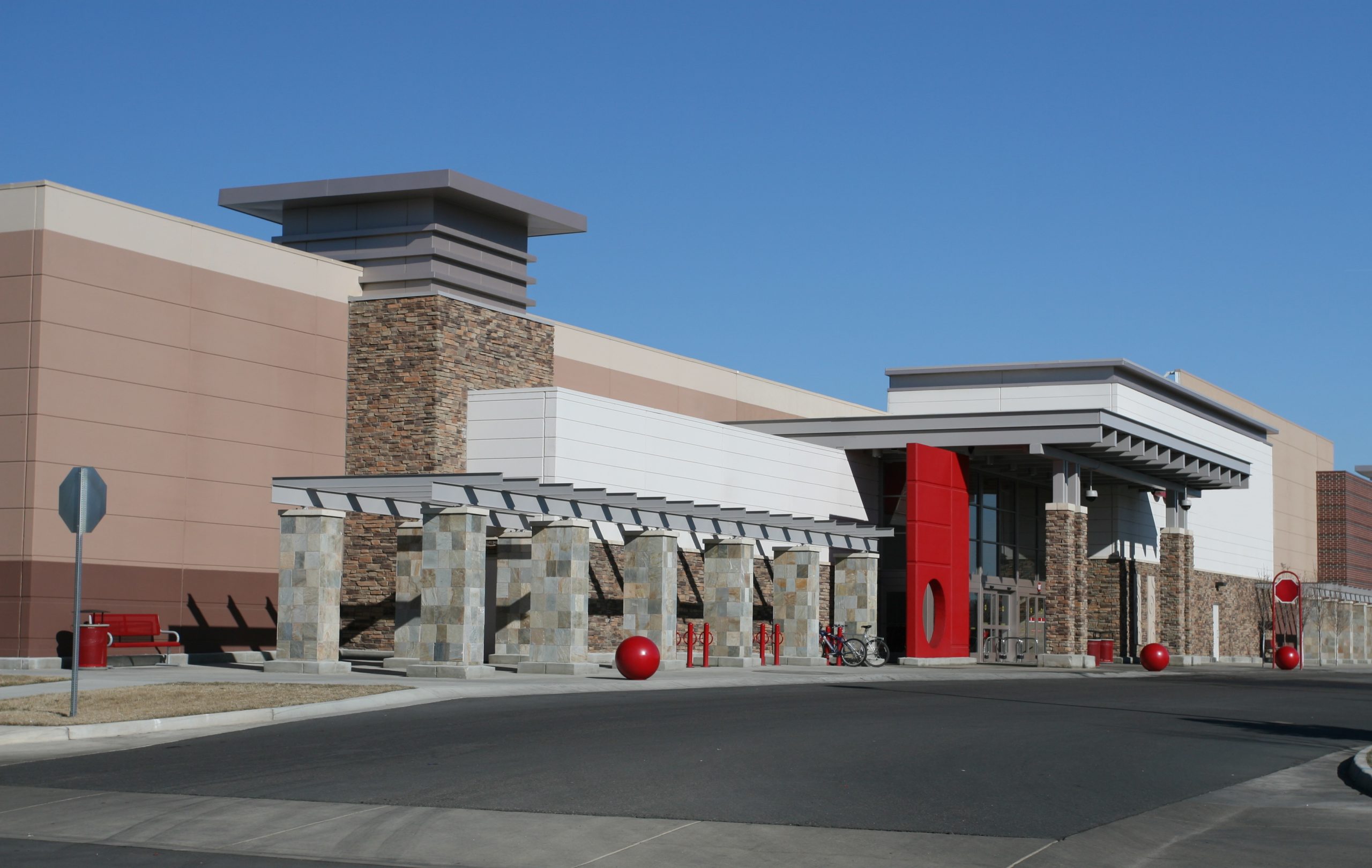 Big box retail storefront entrance for facility locksmith accounts